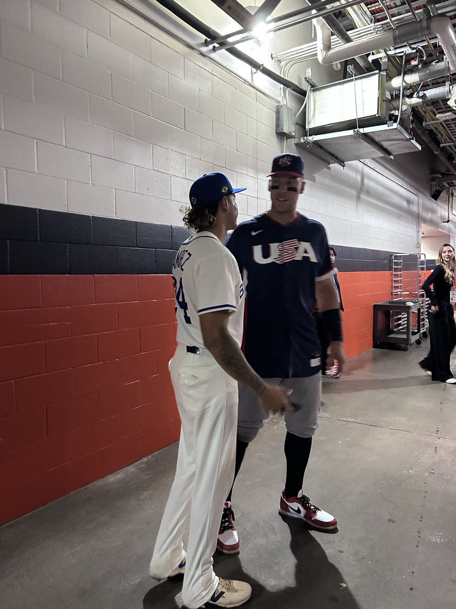 Aaron Judge wanted to meet Manny Ramirez's 20-year-old son Lucas after he hit two home runs against Team USA

(via <a href="/danielle_lerner/">Danielle Lerner</a>)