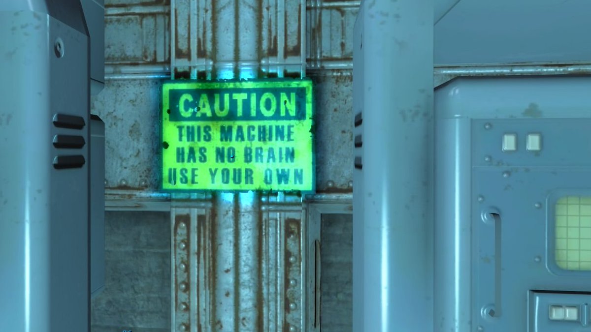 caution: this machine has no brain, use your own.