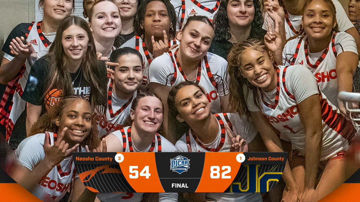 GoNeosho's tweet photo. The Panthers fought hard in the Championship but fell to an undefeated Johnson County squad. Proud of this team and the way they represented Neosho all season. 
#GoNeosho #PantherPride #NJCAABasketball #TheNeoshoWay #KJCCC https://t.co/QfKQO59LM1