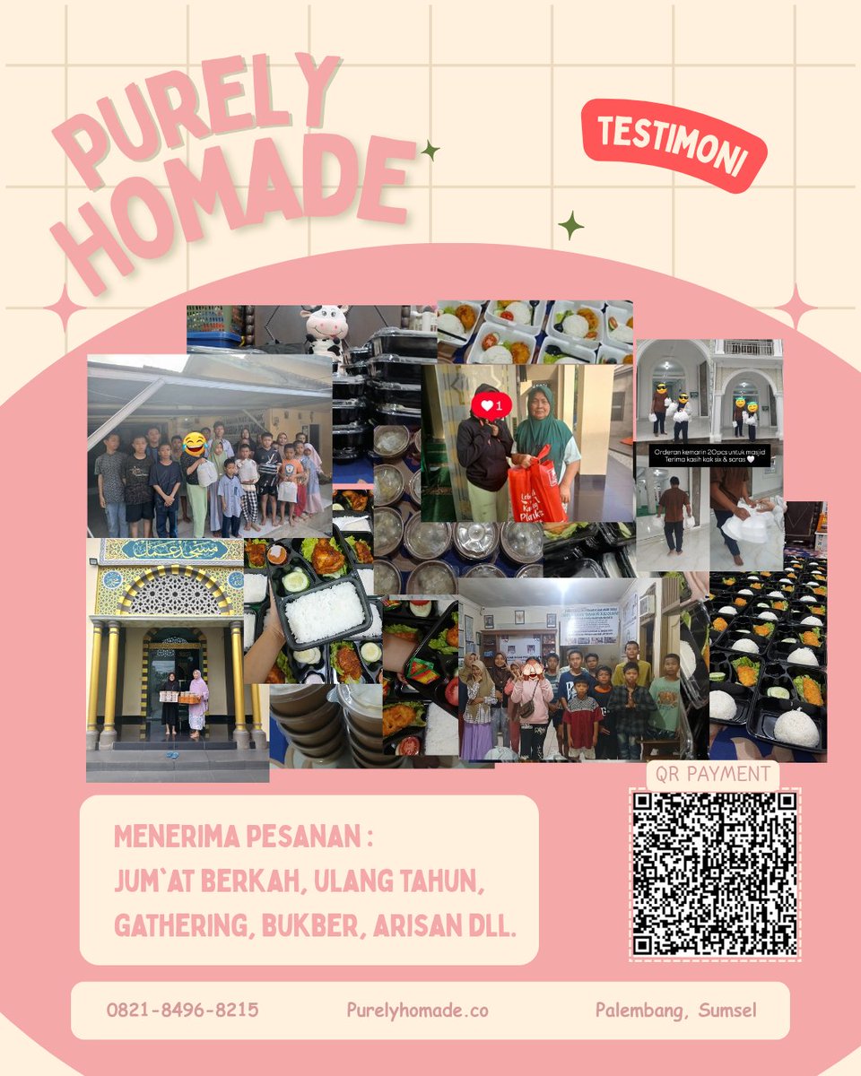 ♡HELP RETWEET PLS♡

Minggu depan akan menjadi jumat berkah terakhir, yuk bantu beli jualananku dan nenek supaya kita berdua bisa merasakan lebaran setelah 3 tahun absen karna gak ada rezekinya..

Nasi bento 10.000/porsi murah!!
Yang mau DM / wa 082184968215 ya!!
#zonauang️