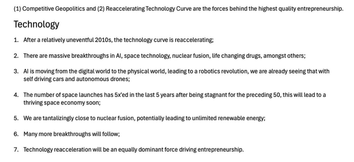 The re-accelerating technology curve.