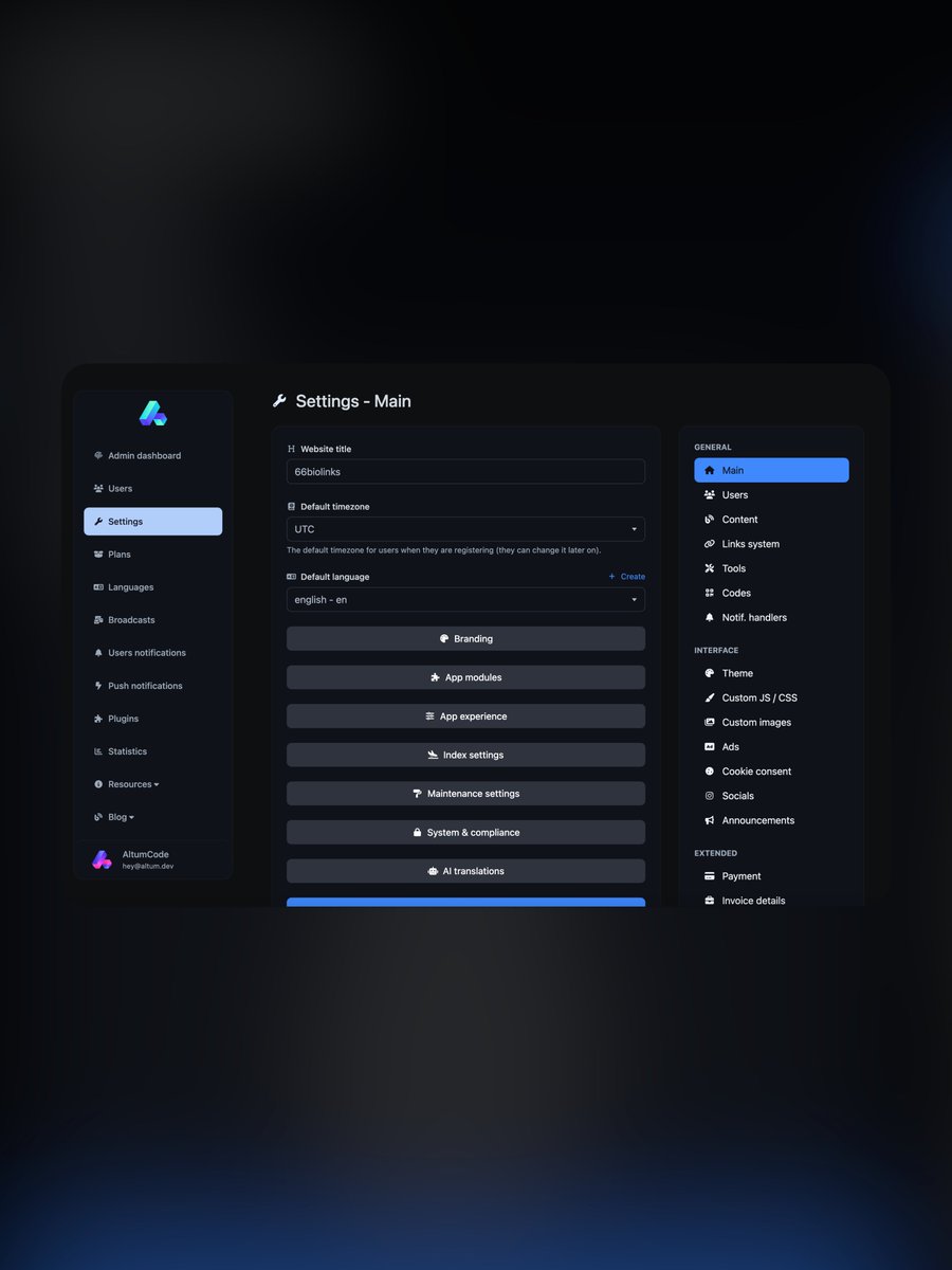 AltumCode // Fabian tweet media