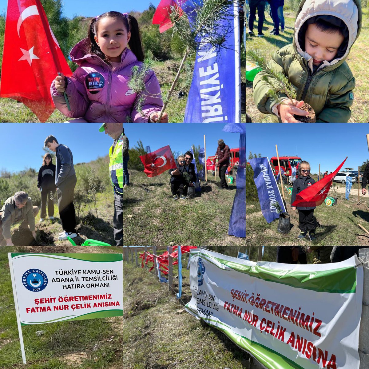 Teşekkürler Adana!

Adana şubelerimiz, önceki gün görevi başındayken katledilen öğretmenimiz FATMA NUR ÇELİK ve tüm şehit öğretmenlerimizin aziz hatırası adına fidanları toprakla buluşturdu.

Türkiye Kamu Sen Adana İl Temsilcimiz ve Türk Eğitim Sen 1 Nolu Şube Başkanımız Durdu