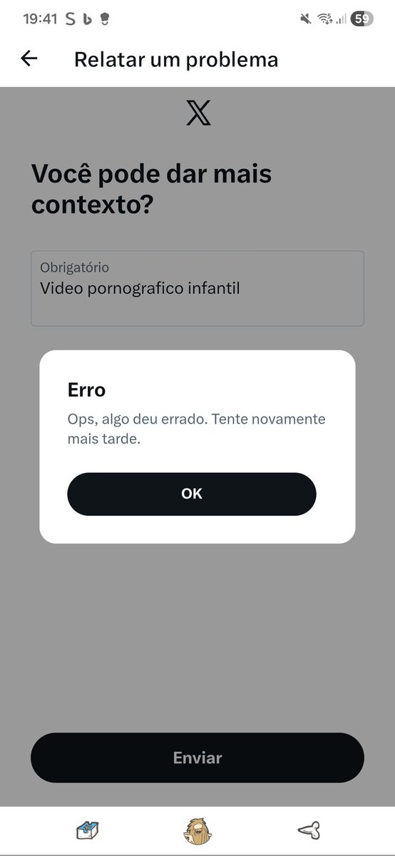⚠️ ABUSO INFANTIL E OUTROS CRIMES!!!

PESSOAL, DENUNCIEM ESSA CONTA E AS CONTAS QUE ELA DEU RT (wawa_yen13938) O TWITTER/X NÃO ESTÁ MAIS ME PERMITINDO DENUNCIAR