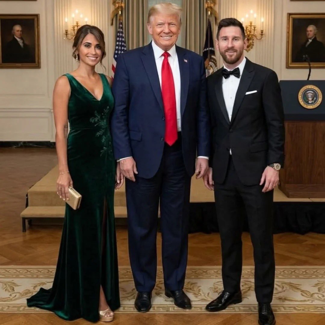 🗣️Trump bombardeó 8 paises en un año donde murieron millones de niños. Tiene denuncias de pedofilia. 

Es racista y discriminador.

Messi ......es embajador de UNICEF