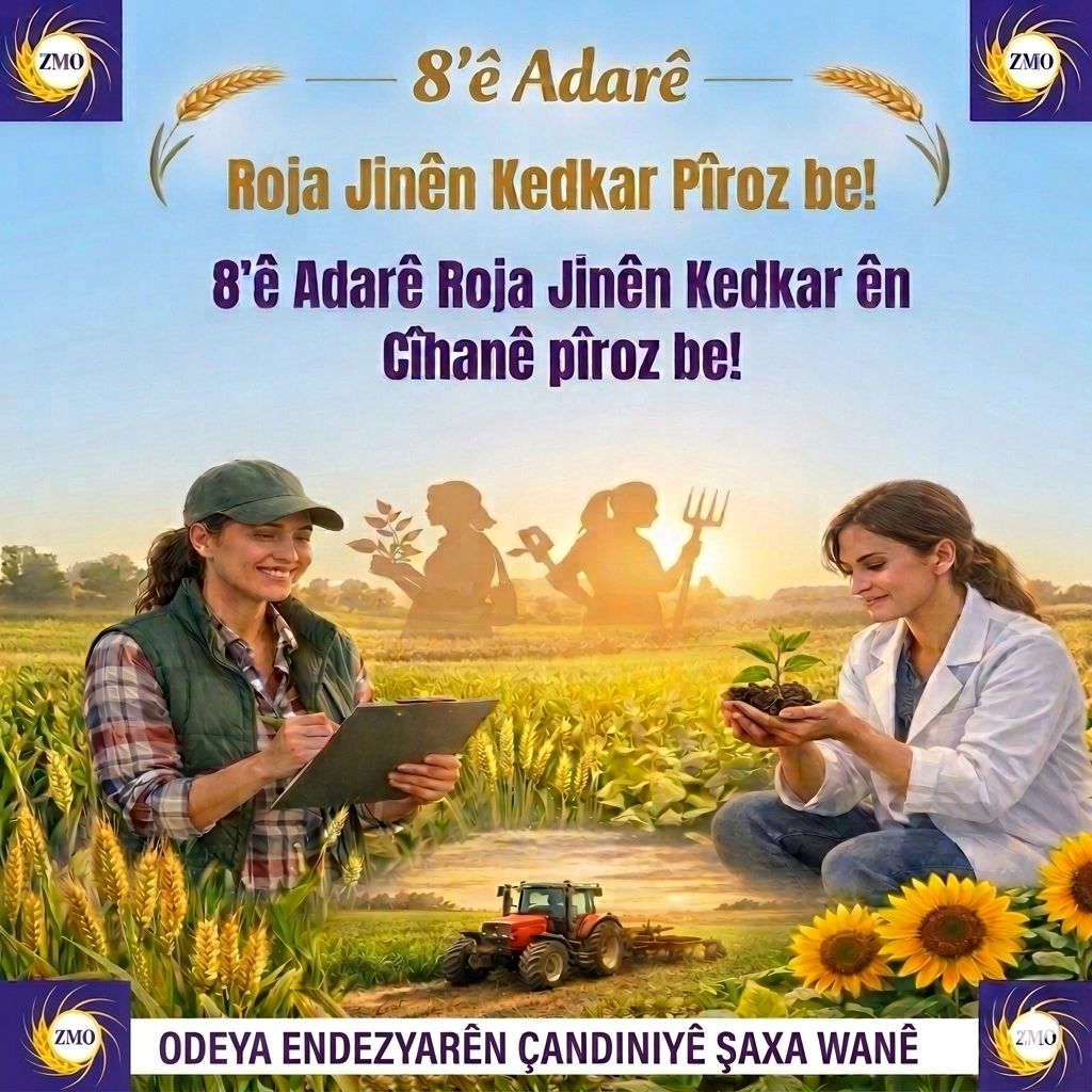8 Mart Dünya Kadınlar Günü Kutlu olsun!
8 ê Adarê Cîhanê pîroz be!