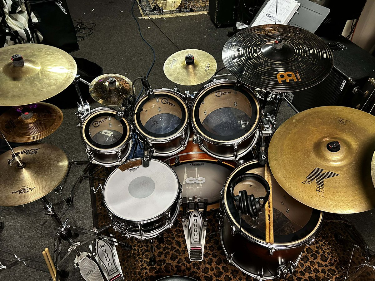 contrarianband's tweet photo. Alex laying down some killer drum tracks today! #contrarian #progmetal #progressivemetal #drums #drummer https://t.co/7jFlfq7ew9