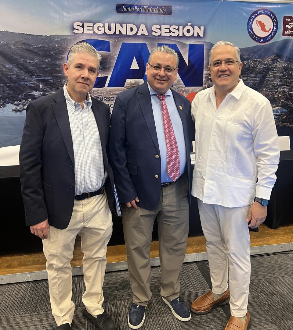 notariossonora's tweet photo. 📜 Presidente de Notarios de Sonora, René Luna Sugich, asiste a toma de protesta del nuevo Consejo Directivo del notariado de Baja California.
👁️VER👉https://t.co/T5tYoHuGOV👈
📜 #NotariosSonora #NotariosdeSonora #FONAL #FortalecimientoNotarial #VinculaciónSocial
#BajaCalifornia https://t.co/3voZizgVZn
