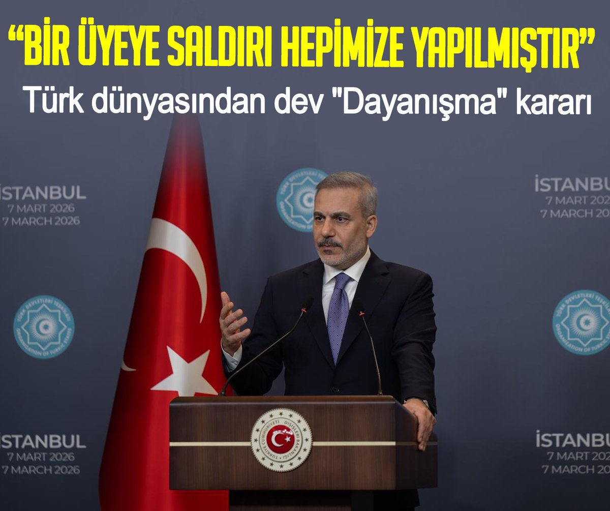 TurkgunGazetesi's tweet photo. Türk dünyasından dev "Dayanışma" kararı! Hakan Fidan: Bir üyeye saldırı hepimize yapılmıştır

https://t.co/pQT831eCUn https://t.co/bcTyS6ZsA5