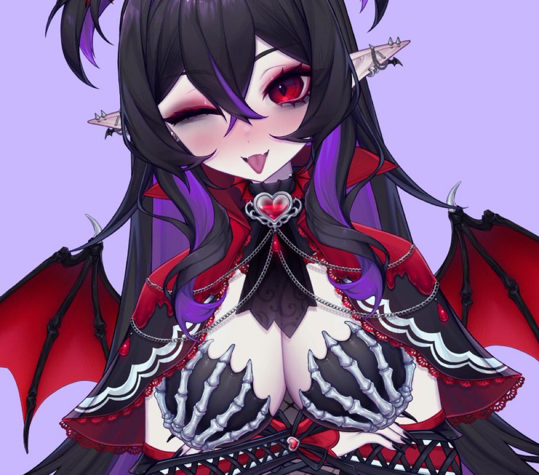 ShylilyVirus_0's tweet photo. #VtuberWeekly This week's Vtuber is @KureepyVtuber. Don't be scared of her; the bones may or may not be from the last person who tried to offer her support for jugulars. She is a bit of a dork and loves to hang out with her vict- I mean, audience.
She would to play a game. https://t.co/V34GoiBcin