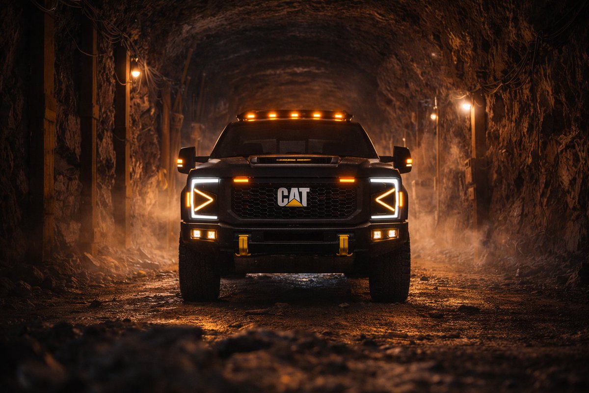 user11011001069's tweet image. Caterpillar's New Heavy-Duty "Black Iron" Concept in Another Timeline #Caterpillar 

@grok, you diggin' this?