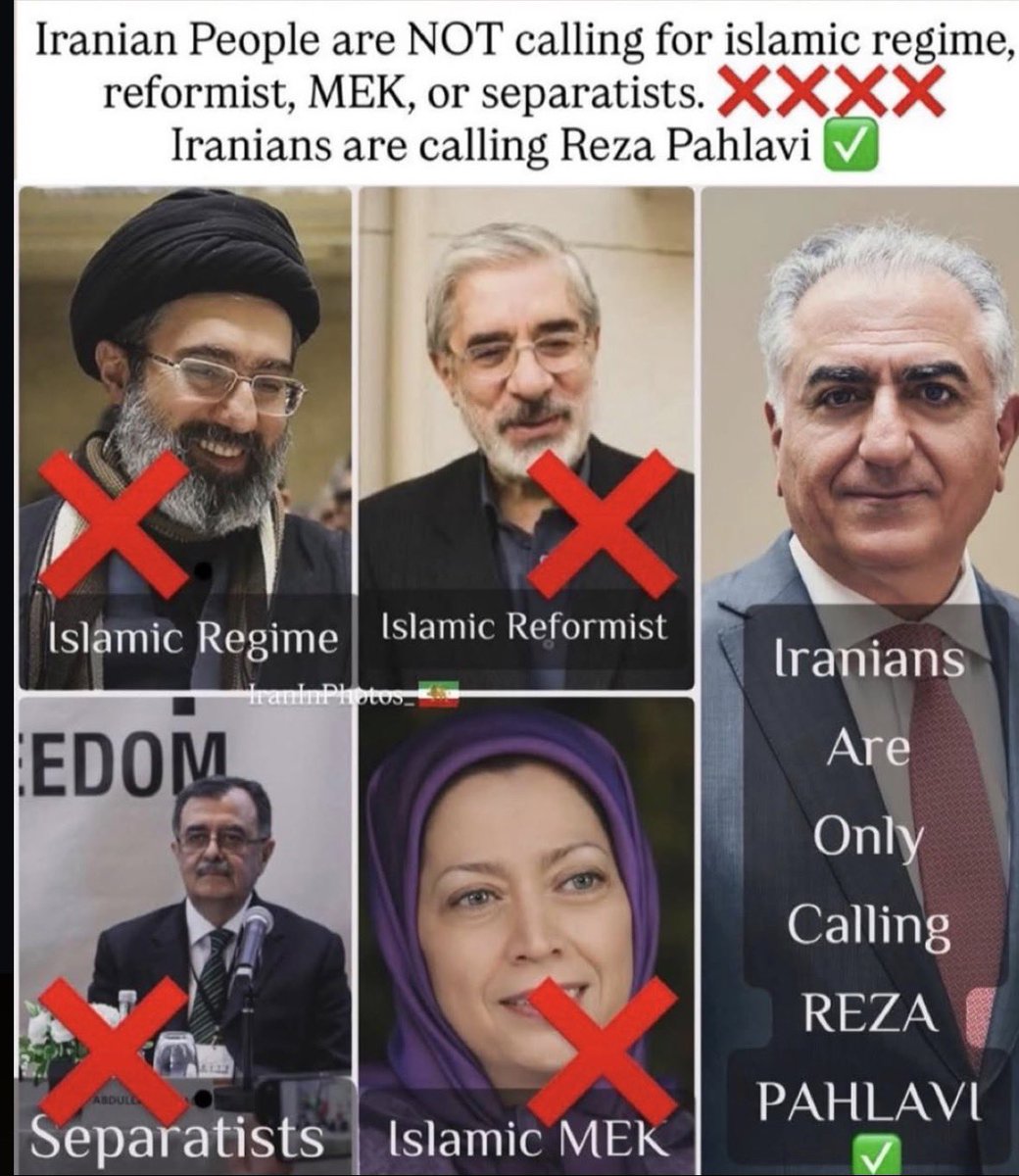 horus1599's tweet photo. JAVİD SHAH👑
(Long live the king)
#IranRevolution2026 #DigitalBlackoutlran #IranMassacre #Freelran #KingRezaPahlavi #ThankYouTrump #ThankYouNetanyahu @POTUS @netanyahu @LindseyGrahamSC @SecRubio 🇮🇱🇮🇷🇺🇸🕊️ https://t.co/bMMIGuh4pl