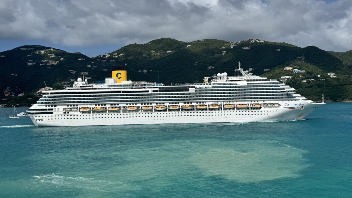 ibalfour's tweet image. #costapacifica heading out of Tortola. #fairwinds