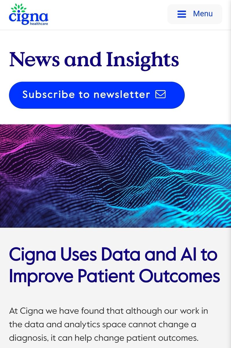 SparkMyInsight's tweet photo. Health insurance companies (Cigna, Aetna, etc.) using AI to downcode.

Review their press releases versus real world actions. https://t.co/BQuGyhvTWN