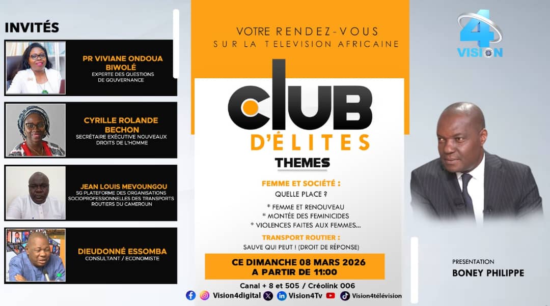 vision4_tv's tweet photo. ⚫🟠CE DIMANCHE 08/03/2026 À PARTIR DE 11H00 NE MANQUEZ SURTOUT PAS VOTRE ÉMISSION DE DÉBAT CLUB D'ÉLITES.
Présentation: BONEY Philippe
🛜 LIVE SUR FACEBOOK ET YOUTUBE
BON WEEK-END À TOUS SUR VISION4 !
008 et 505 de canal+
008 de creolink
#Visionners
#Vision4
#followers https://t.co/TX6IJGLI4o
