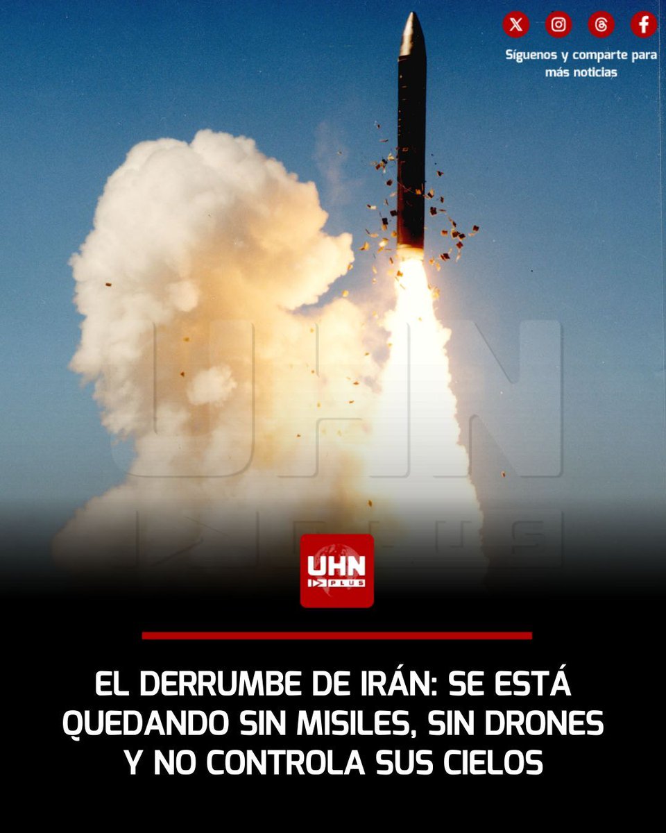 🇺🇸🇮🇷‼️ | Desde que Donald Trump fulminó a Ali Jamenei, Irán comenzó con ataques a países vecinos y Estados Unidos. Sin embargo, tras varios días, Irán sufre ahora una crisis enorme porque está al borde del colapso, según FOX News.

•  Los ataques con misiles balísticos bajaron