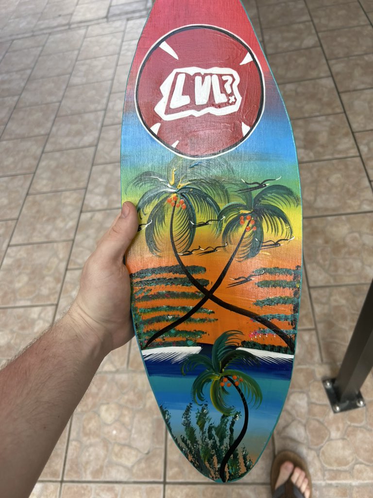 Custom <a href="/lvlesports_gg/">LVL? ESPORTS</a> mini surfboard