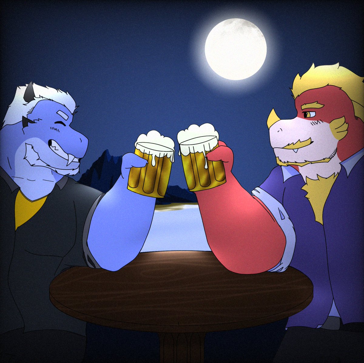 max_dragostar's tweet photo. Graduation with friend 
🦖: frind's oc https://t.co/Y18emlF8pH