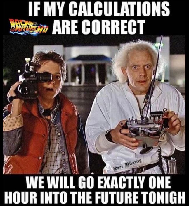 For those with Daylight Saving Time starting...