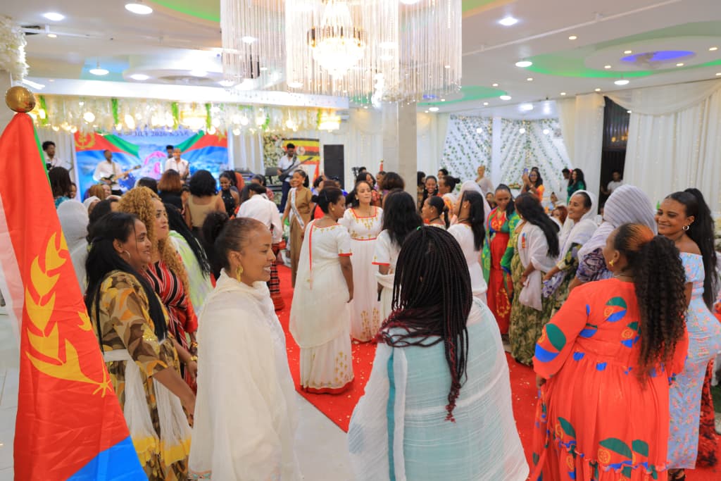 GhideonMusa's tweet photo. The Eritrean community in Kampala celebrated International Women's Day (8 March / 8 Megabit) with a vibrant ceremony at the TTA Complex.

The event brought together Eritrean Embassy officials, religious leaders, National Union of Eritrean Women representatives, community members, and invited guests.

Cultural highlights included inspiring poems, monologues, and performances honoring Eritrean women as pillars of resilience, family, and nation-building.

A joyful tribute to their historic and ongoing contributions! 

Happy International Women's Day !
#Eritrea #IWD2026 #March8