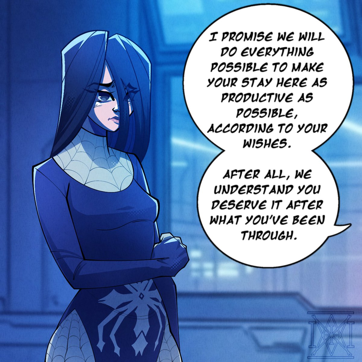 Zax_viii's tweet image. Zaira Francesca Rossi (Nun Spider, Earth-11884) meets Miguel (In her dimension, he used to be Venom and an extremely dangerous authority figure) 

#SpiderManAcrossTheSpiderVerse #MiguelOHara #spiderman2099 #spidersona #spidersociety #venom