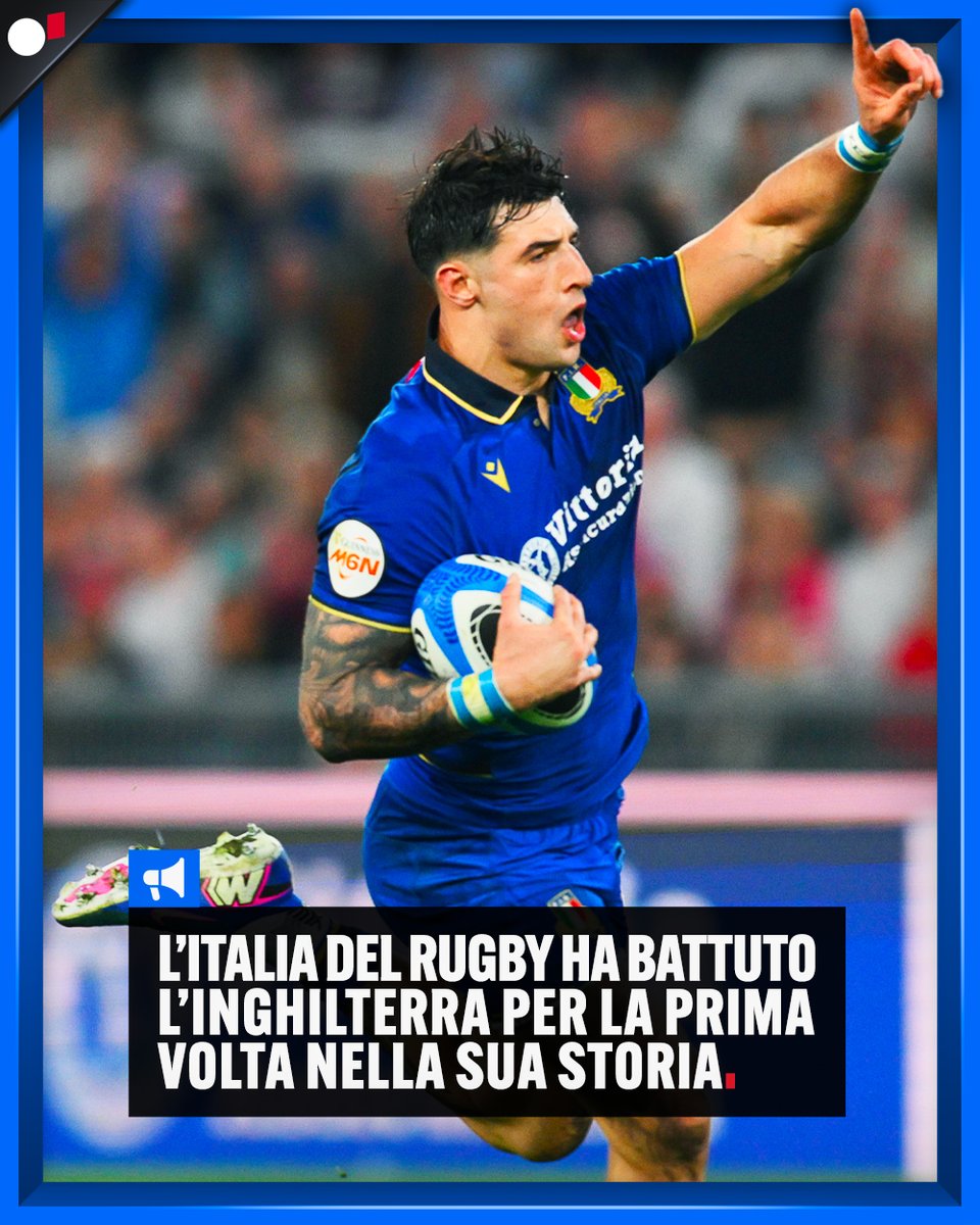 CB_Ignoranza's tweet photo. Signori, oggi abbiamo scritto una pagina della nostra storia. 
L’Italrugby ha appena fatto l’impresa all’Olimpico battendo per la prima volta l’Inghilterra. 

Negli europei di calcio. 
Nel sei nazioni di rugby. 
Ne avete ancora di pasta asciutta da mangiare 🍝🇮🇹 https://t.co/lPPmZRXymn