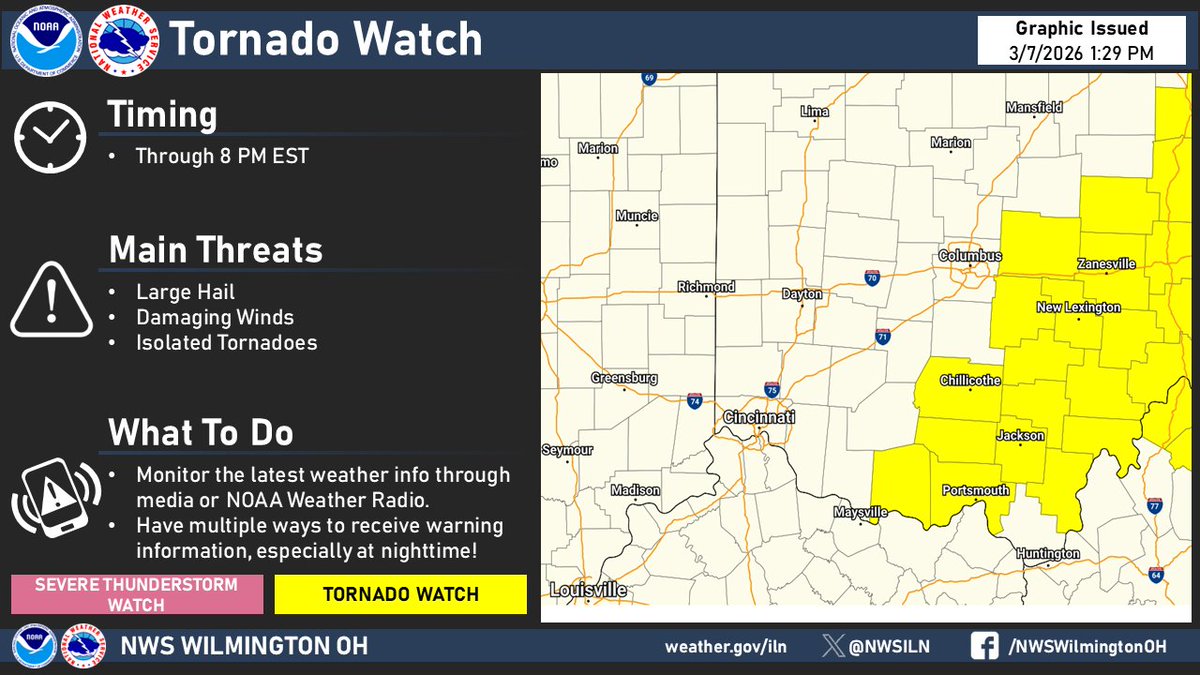 A tornado watch has been issued for parts of central and south-central ...