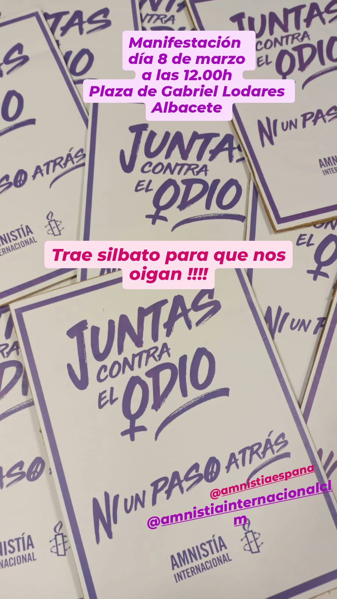 Amnistía Internacional ALBACETE tweet media