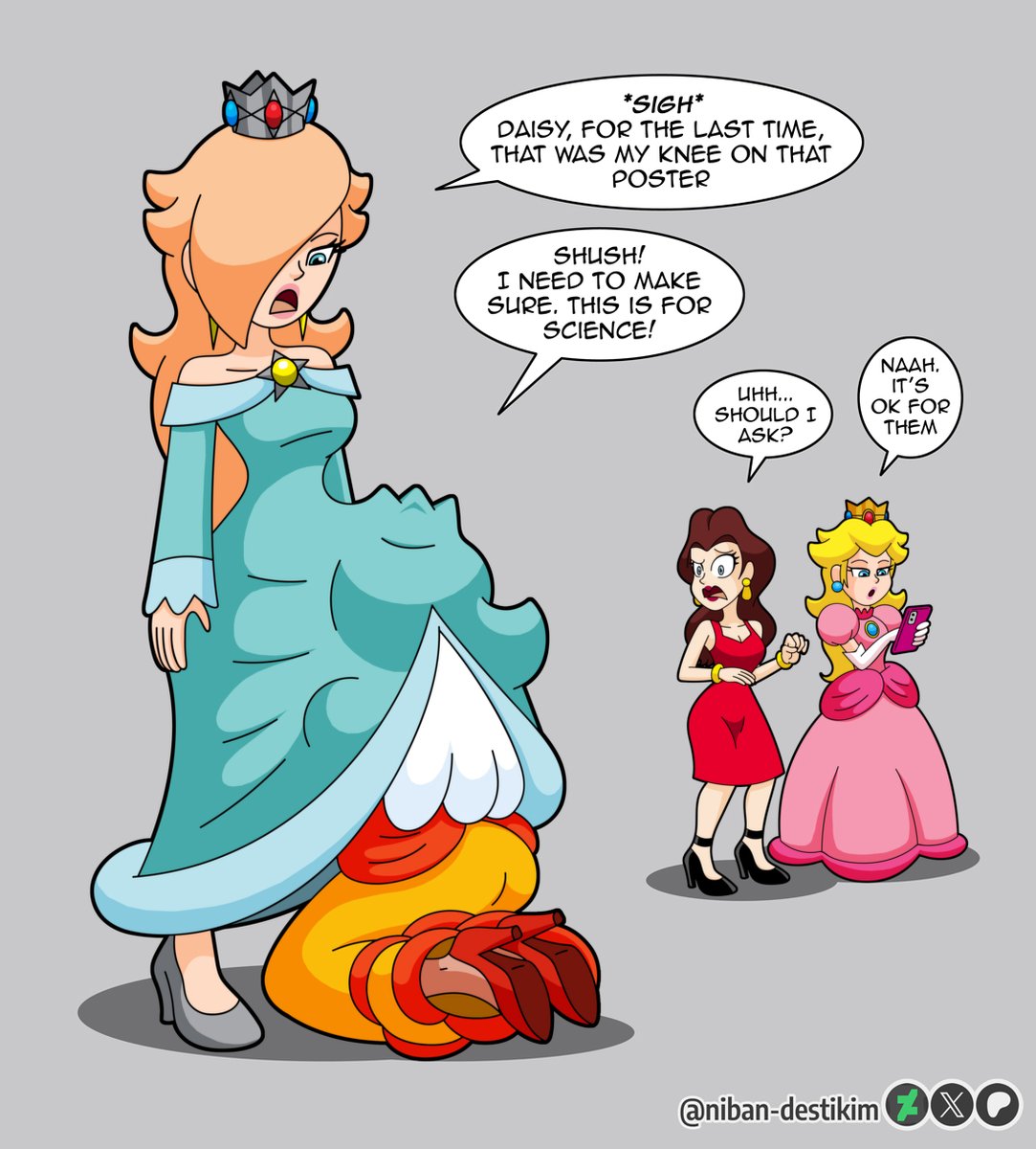 I have to admit, people got pretty creative with that "knee" thing on Rosalina's movie poster 🤣💙🧡