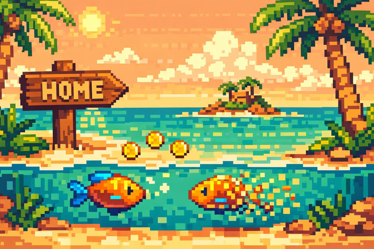 We now have a home 🎣
fishlands.xyz  

One page. One idea. Your fish earns. Your fish dies. Nothing in between. 🪼

Coming to <a href="/Ronin_Network/">Ronin</a> 👀

$CAST <a href="/FishlandsP2E/">FISHLANDS — Fish, Stake & Earn 🎣</a>