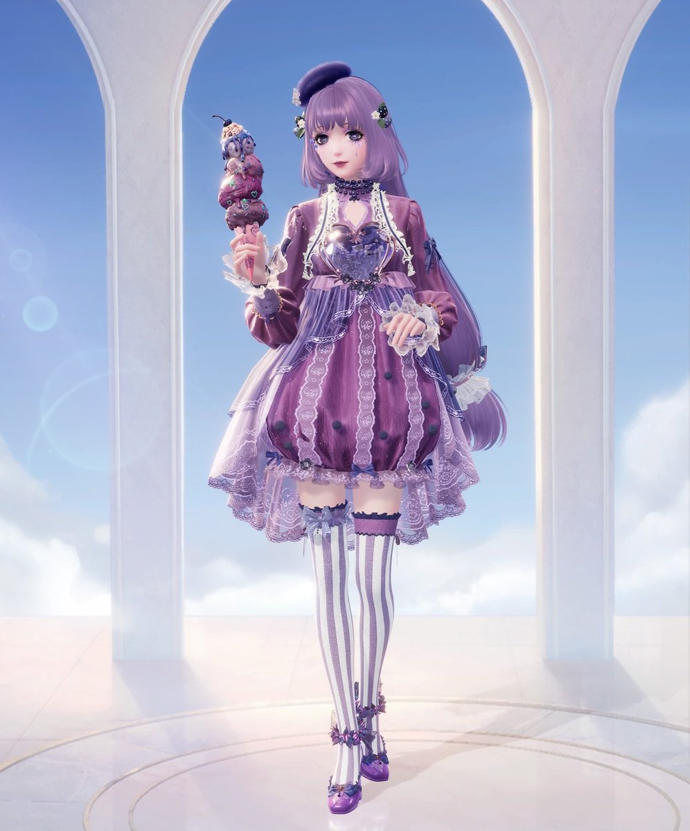 sieahn's tweet photo. i did my best, here is blueberry icecream ♡ https://t.co/gWW9QnXVO7