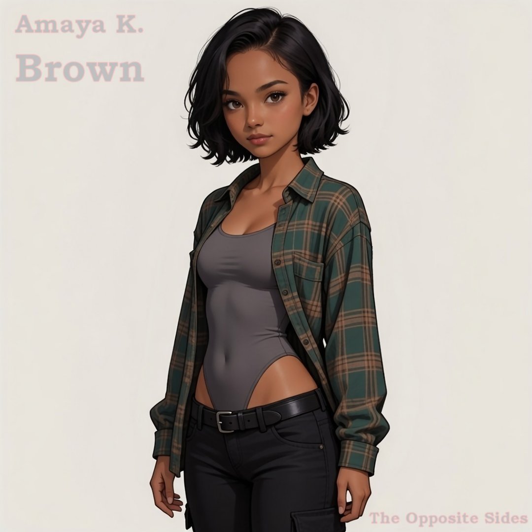 Shared this scene sketch from Book 8 of #TheOppositeSides in a reply, so I figured I should reshare it along with my working design for the prospective chapter’s point-of-view character.