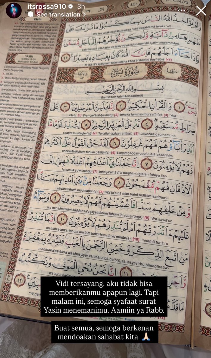 She’s know how to threat her best friend. Selamat jalan Vidi Aldiano 🥹🥀