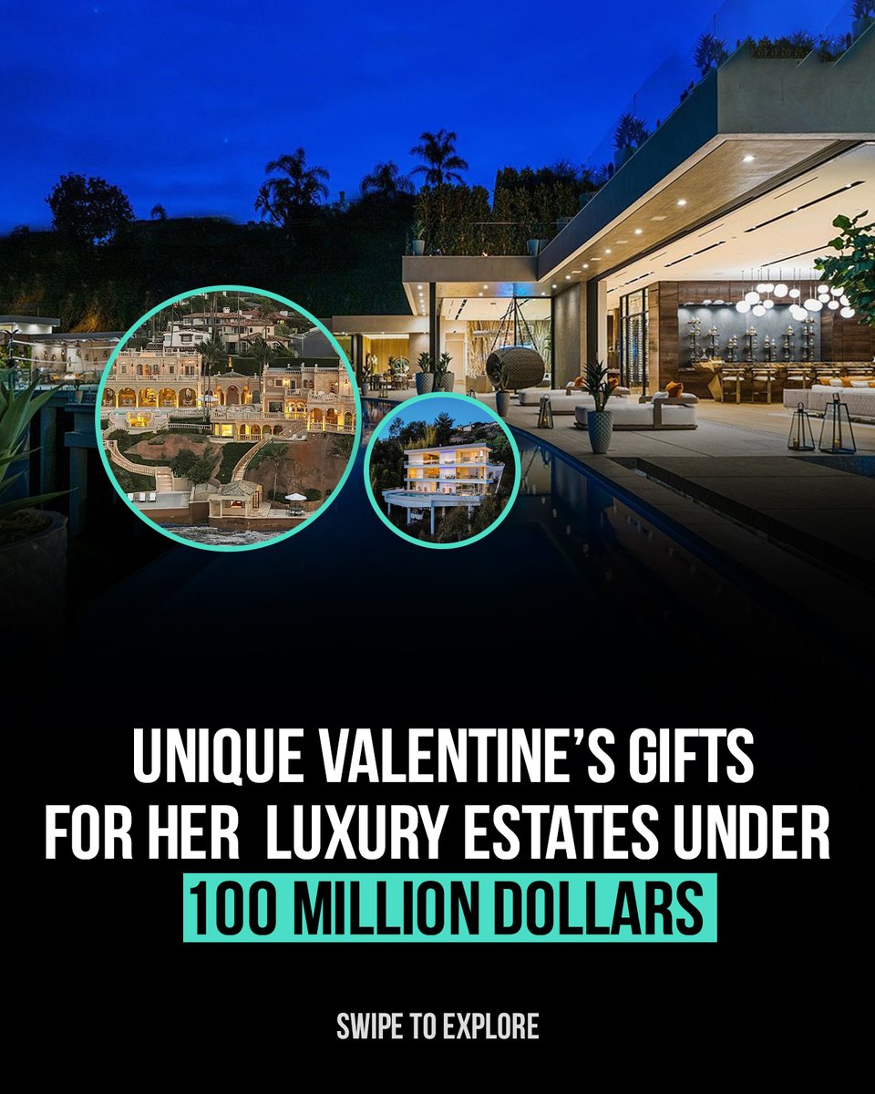 UrbanSplatter's tweet image. Roses are red. Violets are blue. I found you a mansion… with ocean views. 💘🏡

This Valentine’s Day, skip the flowers — gift luxury real estate instead. Infinity pools, sunset terraces, and mega-mansions… all under $100M.

#LuxuryRealEstate #ValentinesDay #MegaMansion