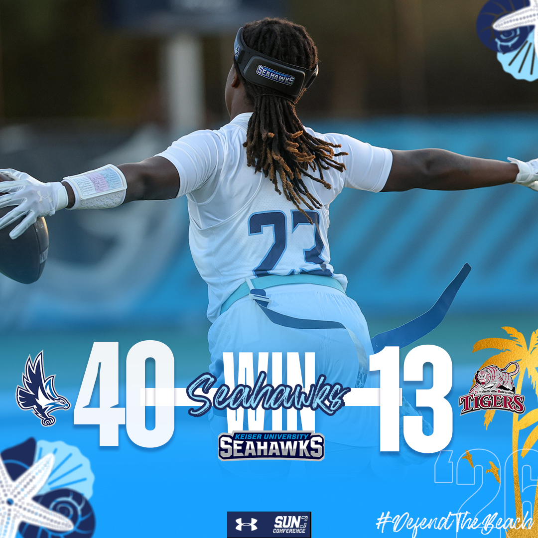 And just like that, Keiser finishes the day, 2-0. Up next, Sun Conference action versus Thomas (Ga.) next Saturday. 

#DefendTheBeach