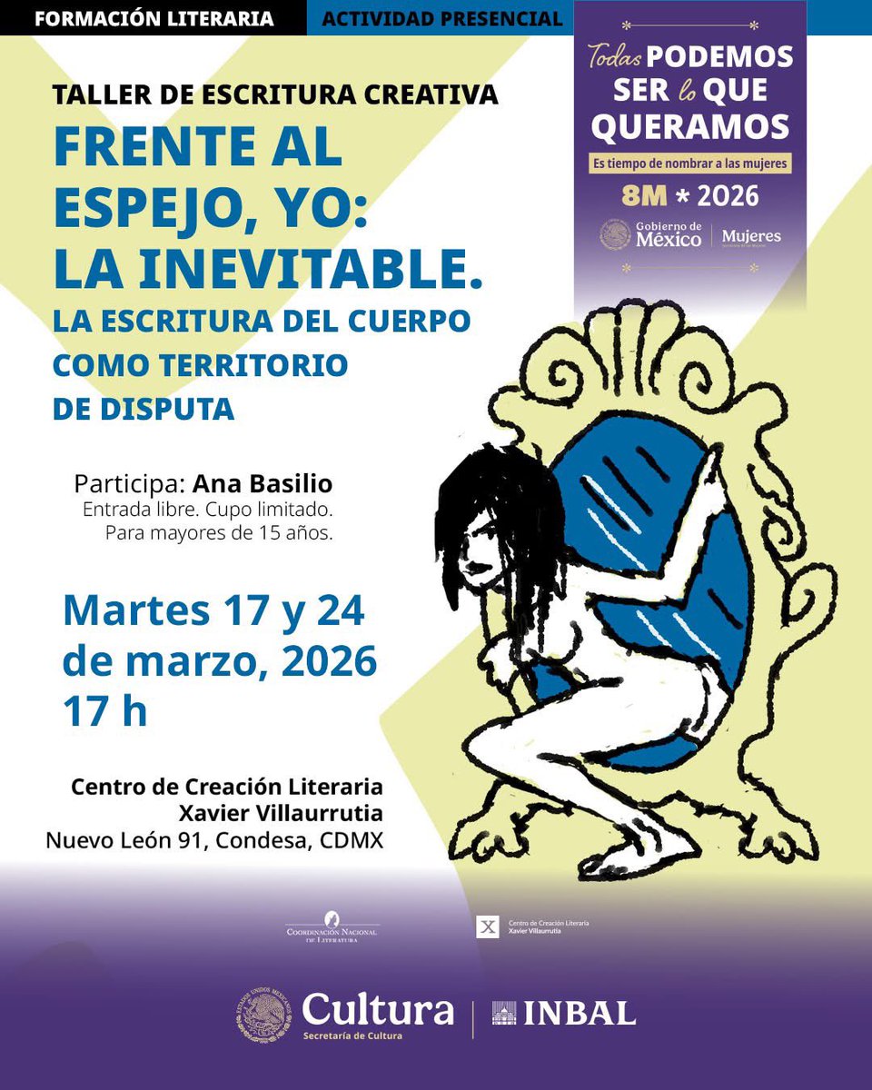 Centro de Creación Literaria Xavier Villaurrutia tweet media