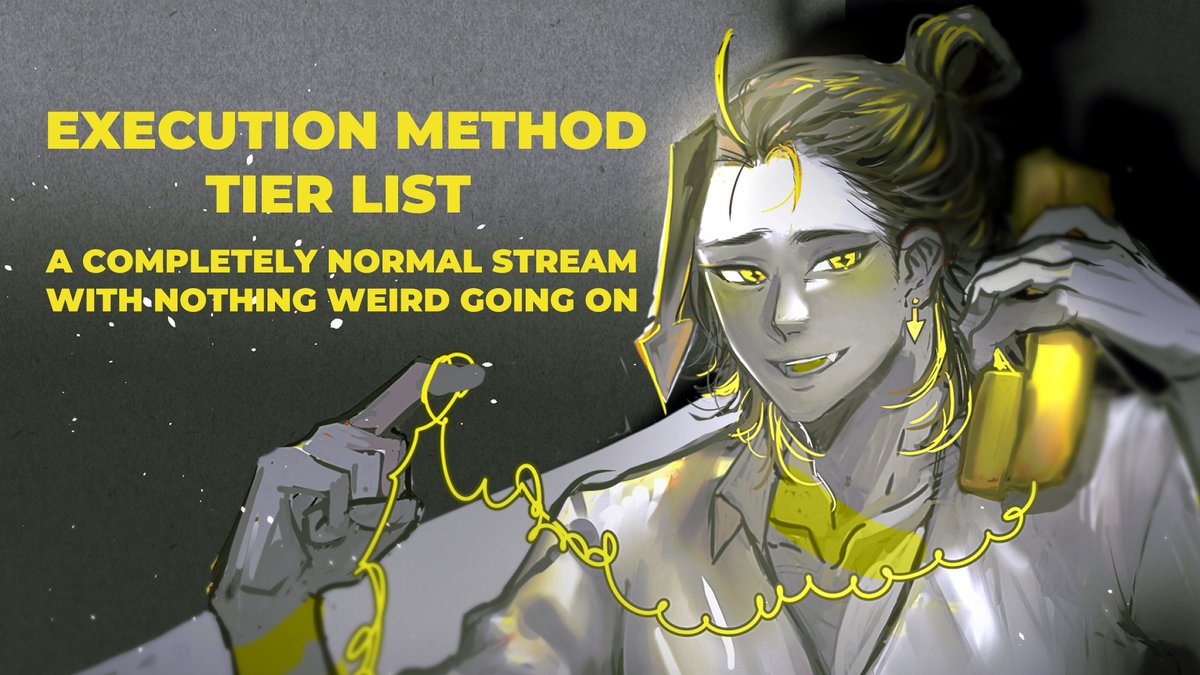 LukaReisende's tweet photo. ⚠️EXECUTION TIER LIST 🗄️

you guys can ignore the last like 4 tweets i've made i think i got hacked or something. we're gonna have a completely normal stream with nothing weird happening later!

9 PM EST ❉ 2 AM GMT (SUN) ❉ 4 AM JST (日)

#LukaReisende https://t.co/jJuVM8kh3V