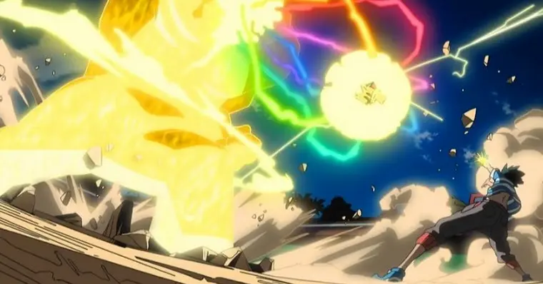 AndrikZone's tweet photo. Madurar es comprender que los tipos Pokémon en el anime (al igual que si están evolucionados o no), a la larga no importa nada.  Todo es cuestión de lo que decida el guionista de turno. 

Por eso, el Pikachu de Ash vencía a tantos legendarios y después perdía contra "débiles". https://t.co/t7zllaPuvt