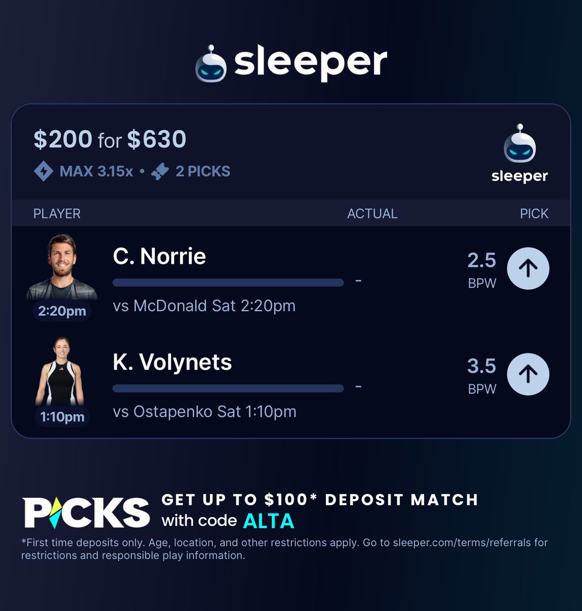 Alta Picks tweet media