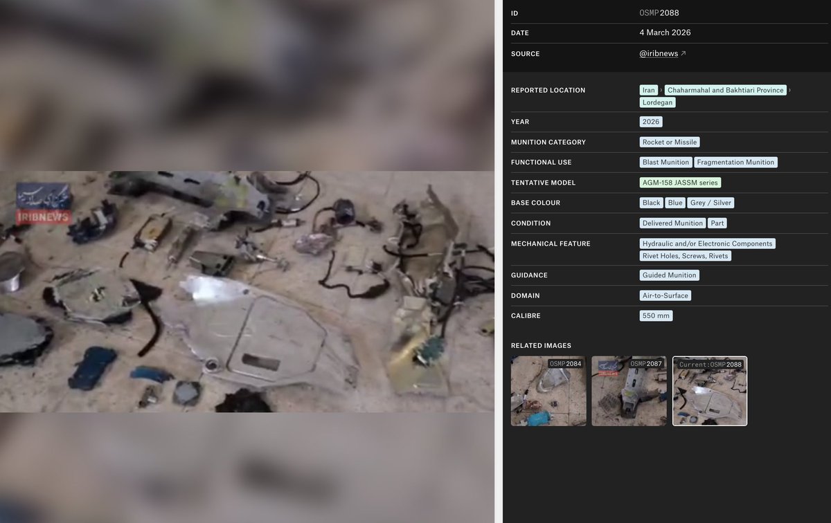 Open Source Munitions Portal tweet media