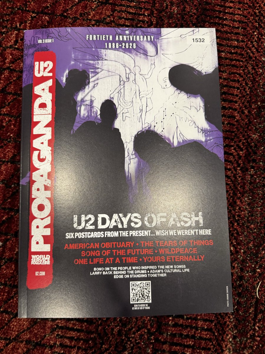 robtask's tweet photo. Picked it up in Houston this morning. 1532. Thanks @U2 and @cactus_music! #U2Propaganda #U2 https://t.co/P3NtAtvDos