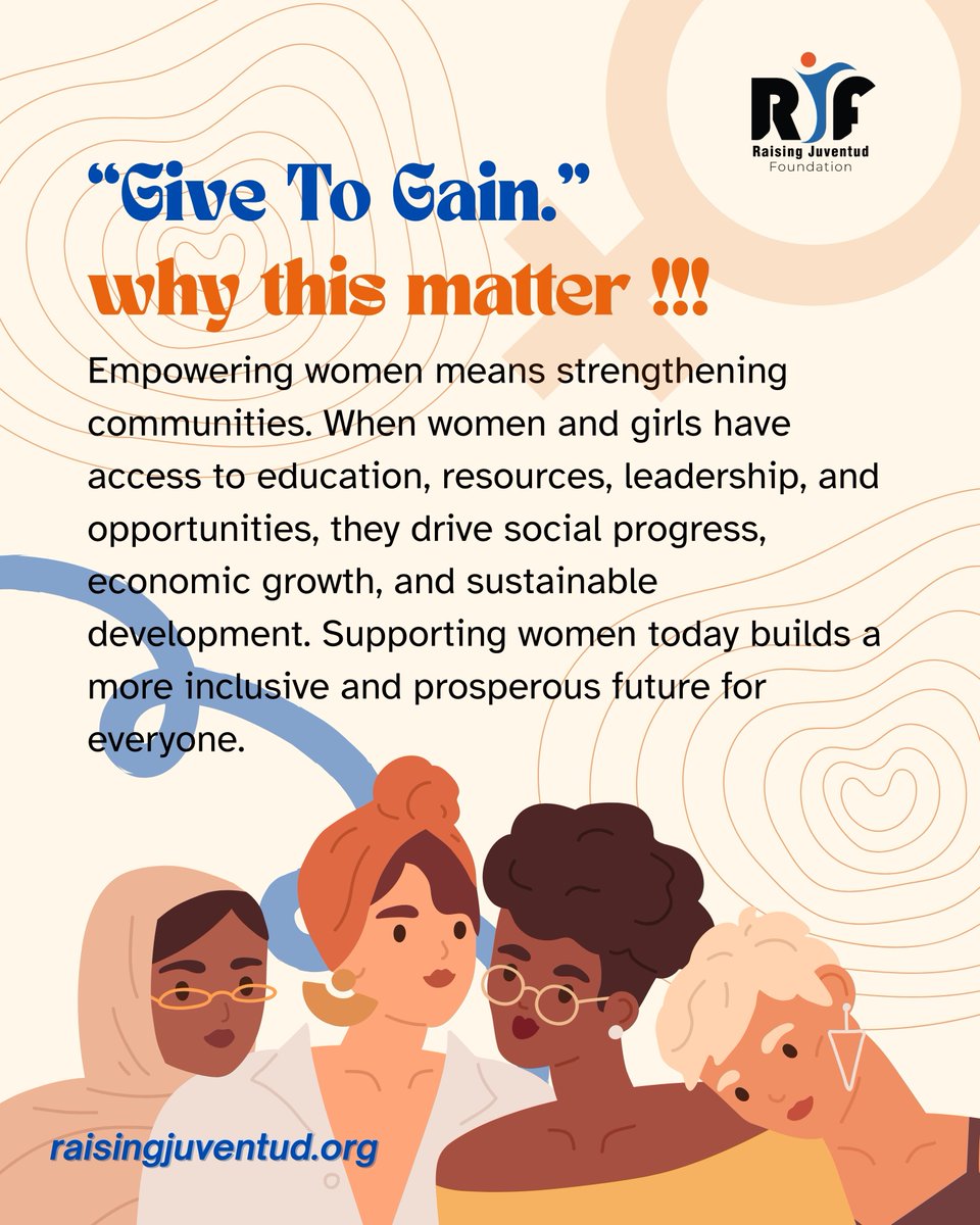 raisingjuventud's tweet photo. This International Women's Day, we are reminded that when we invest in women and girls, communities grow stronger and the future becomes brighter.

At Raising Juventud Foundation, we remain committed to empowering women and creating opportunities for lasting change. https://t.co/exlacvbbAW