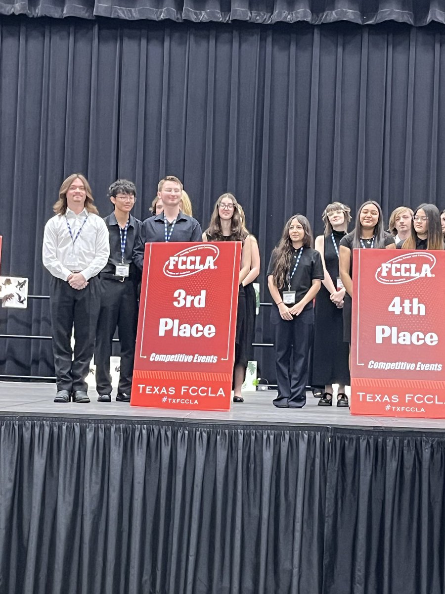 AzleFccla's tweet photo. Congratulations to these Azle FCCLA members who competed at Region are headed to State!

Parliamentary Procedure, Level 3, Team 1:   11th &amp; 12th grade.
Placed 3rd!  
Brady Danford
Lila Hardin
Ellie Bennett
Grant McLain
Caleb Scoggins
Will Stroud
Brandon Zhao
Celena Fonseca https://t.co/Ut7FuzfqH1
