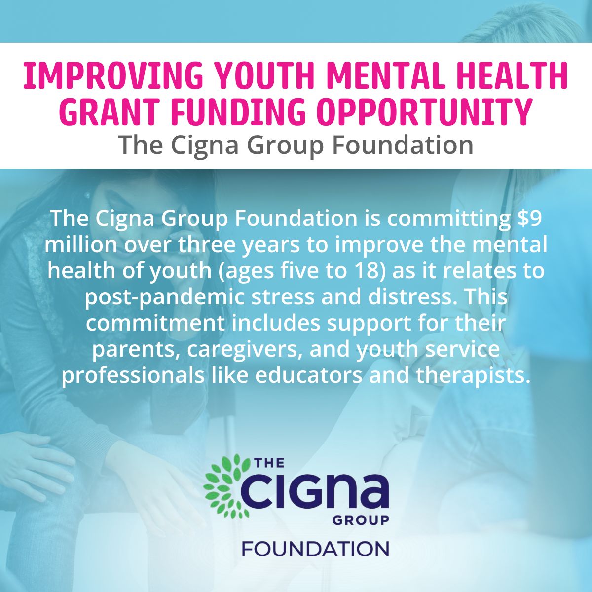 opportunitiesfy's tweet photo. Nonprofits can apply for the Cigna Foundation Improving Youth Mental Health Grant—up to $150,000 to support programs helping youth build resilience and access mental health support.Apply by March 12 https://t.co/aSd74vDeJ5

#YouthMentalHealth #NonprofitGrants #MentalHealthSupport https://t.co/s6QluzFjVr