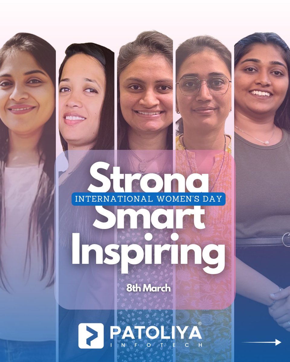PatoliyaTech's tweet photo. Celebrating the strength, creativity, and leadership of women who inspire innovation every day. 💜
At Patoliya Infotech, we honor the incredible women who make our workplace stronger, smarter, and more inspiring.

Happy Women’s Day! 🌸

#WomensDay #HappyWomensDay #WomenInTech https://t.co/A2yG7GZu2x