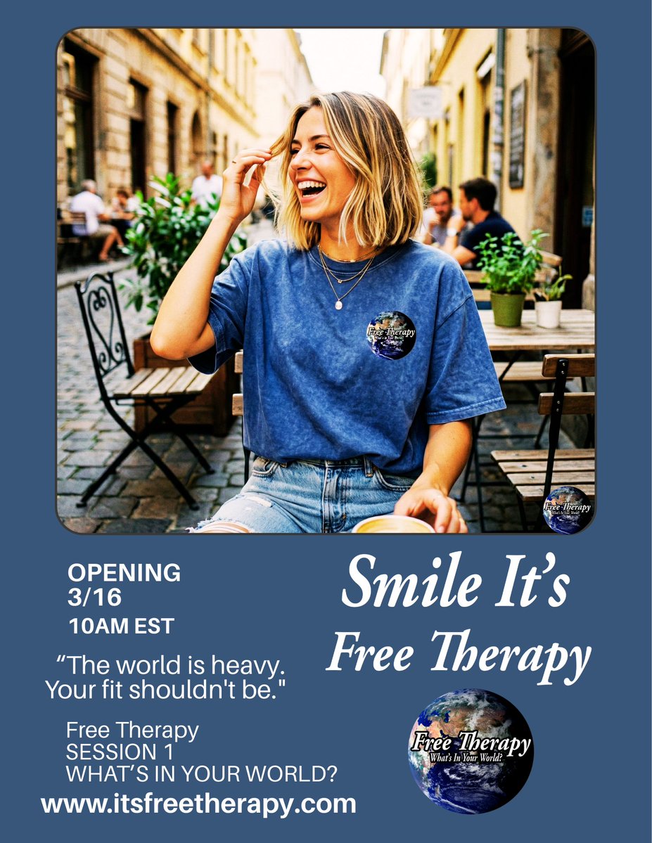 FreeTherapy45's tweet photo. Smile it’s Free Therapy.
Chase moments, not stress. Whatever you’re going through, remember you’re never alone with Free Therapy.
#FreeTherapy #SmileItsFreeTherapy #WhatsInYourWorld #Session1 https://t.co/Bblej7YhJN