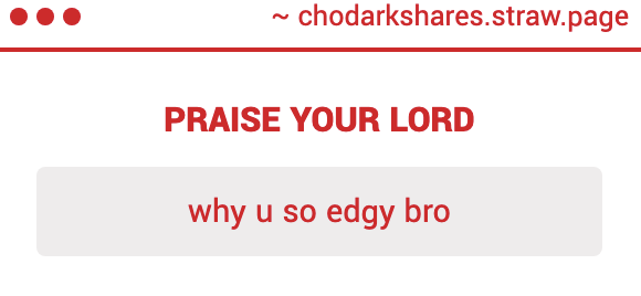 DarkTheoverLord's tweet photo. I AM NOT EDGY https://t.co/NrAKpBwcjg