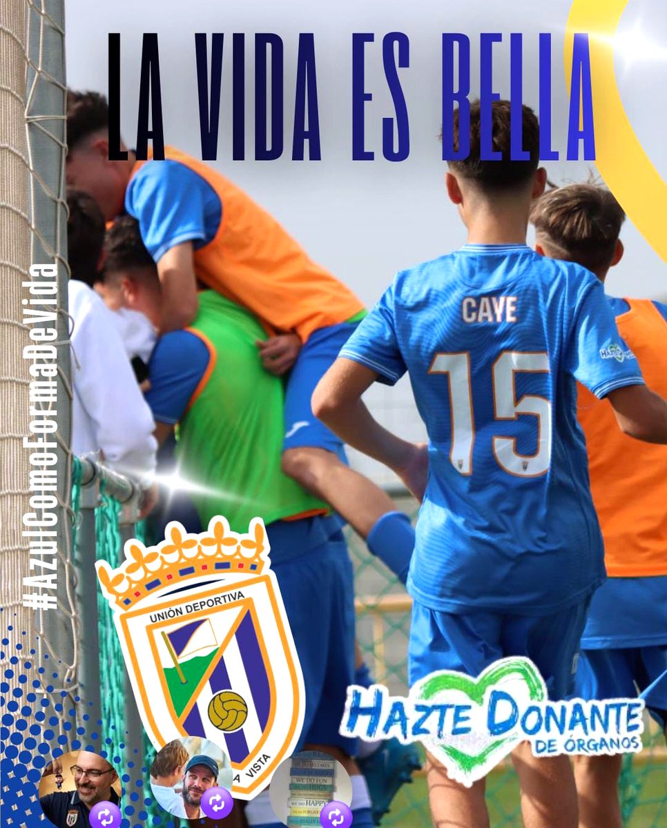DrPerezBernal's tweet photo. "La #Vida es Bella". Continúa la gran campaña de la #Unión #Deportiva #Bellavista por la #Donación de #Órganos.
@UDBellavista75 #Azulcomoformadevida @Ayto_Sevilla @SaludConsumoSe @A_Trasplantes @RICOMSevilla @rfef @RFAF @jvrodas @DtoBellaPalmera @AlvaroPimentelS @IMDSevilla https://t.co/CxH2Y8KHTk