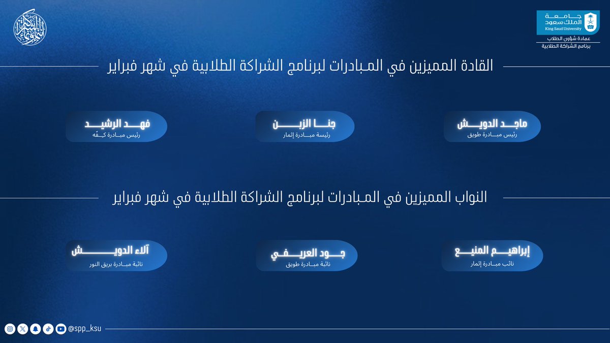 برنامج الشراكة الطلابية tweet media