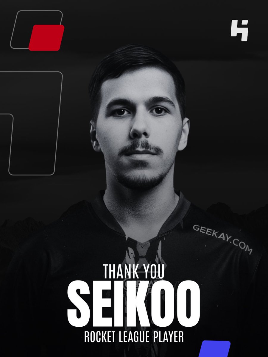 HypeCastSA's tweet photo. 🚨 | رسميًا
فريق Geekay Esports يعلن رحيل لاعب Rocket League @seikoo  .

بالتوفيق بالخطوه القادمة ✨

#HypeCast #Geekay https://t.co/AmHGcfXgPe